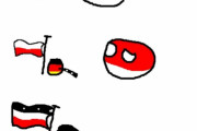 【ポーランド】ブラックリボン【ポーランドボール】