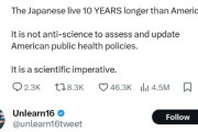 アメリカ人「日本人の寿命が長いのは水道水にフッ素が入っていないからだ！」→「いや他にも理由があるだろ」