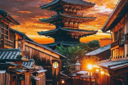 海外「どうしても日本は現実に存在する場所とは思えないよ」信じられないほど美しい京都の夕日を外国人を大絶賛