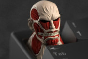 進撃の巨人 – 海外ファン制作の超大型巨人「キーキャップ」がすごい【海外の反応】