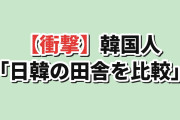 【衝撃】韓国人「日本と韓国の田舎を比べた結果ｗ」