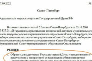 海外「サンクトペテルブルクの地方議員達が連邦議会にプーチンを反逆罪で告発するように求める」