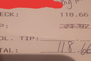 アメリカ人、チップを払わない客にブチギレ「時給230円で働く身にもなれ」