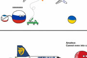【ベラルーシ】飛行機妨害スキル【ポーランドボール】