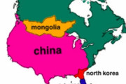 外国人「東アジアの地理を北米で例えてみた、日本はキューバだ」