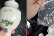 呪いの壺なのか？チャリティーショップで買ったゴブリンの壺の中に遺灰らしきものが...