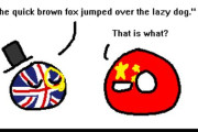 【中国-イギリス】パングラムを作ろう【ポーランドボール】