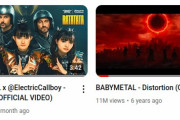 【海外】BABYMETAL「RATATATA」がYouTubeで 1,200 万回の再生回数を突破し「Distortion」を追い抜く