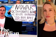 ロシア国営TVの生放送で反戦訴えた女性スタッフ逮捕される…米ABC[海外の反応]