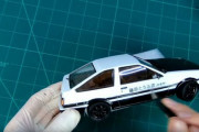 海外「日本のプラモメーカー、青島の出してるトヨタ・AE86頭文字Dモデルを作ってみた」：海外の反応