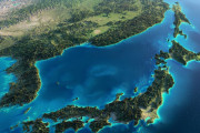 海外掲示板「立体的に表した特殊な地図レリーフマップがすげぇ！これは日本と中国ね」 →日本ってほぼ山地だったの？