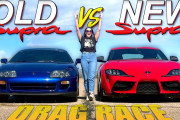 【海外の反応】新旧スープラのドラッグレース対決！勝つのはどっちだ？