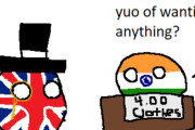 【インド-イギリス】インドは商売出来ないよ【ポーランドボール】
