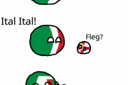 【イタリア】夢の変身【ポーランドボール】