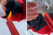 テキサス民「雪に火をつけても溶けない！政府によるフェイク雪だろこれ！」