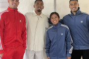 【海外の反応】岩渕真奈がアーセナル男子の3選手と豪華4ショット「冨安はどこだ？」