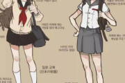 韓国人「日本と韓国、女子学生の制服スタイルの違いを見てみよう」