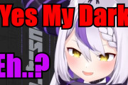 ラプラス・ダークネス、ホテルに泊まったら”Yes My Dark”と書かれたメッセージが届いてビックリ⁉【ホロライブ】