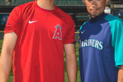 海外の反応 「神が神に会った」大谷翔平、試合前にイチローに挨拶