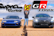 【海外の反応】GRカローラvsスープラ！AT車同士のドラッグレース！