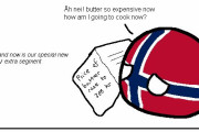 【ノルウェー】バターがほしいよ【ポーランドボール】