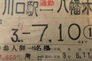 ９０年代前半に私が日本で使っていたバス定期券（海外の反応）