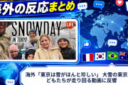 海外「東京は雪がほんと珍しい」 大雪の東京を子どもたちが走り回る動画に反響