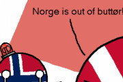 【ノルウェー】バター不足だよ【ポーランドボール】