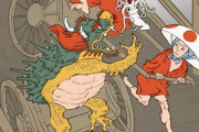 外国人「日本の人気ゲームを浮世絵風のイラストにしてみたよー」