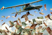 パキスタンの結婚式でお札の雨！飛行機から数百万円相当の紙幣がばらまかれる