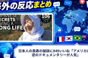 【海外の反応】日本人の長寿の秘訣に849いいね「アメリカは真逆のドキュメンタリーが人気」