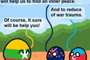 【ミャンマー】瞑想教室【ポーランドボール】