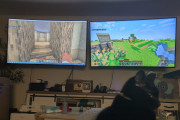【海外の反応】親「ゲーム好きもそのうち卒業する」→30年後、息子を寝かせた夫婦はマインクラフト2画面