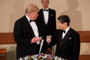 酒を飲まないトランプ大統領、天皇陛下にシャンパンを振る舞われて取った行動に称賛の声！！