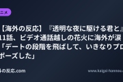 【海外の反応】『透明な夜に駆ける君と』11話、ビデオ通話越しの花火に海外が涙 「デートの段階を飛ばして、いきなりプロポーズした」