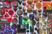 食べ物だけで幾何学アートを作ってしまう外国人、美しすぎると話題に