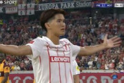 ドイツ人「切り札だ」日本代表FW後藤啓介、左足ボレーでゴール！2戦連続弾でフライブルクECL出場に貢献！現地サポ称賛！【海外の反応】
