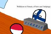 【フィンランド】アングリーフィン航空【ポーランドボール】