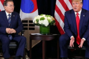 米韓首脳会談前の記者質問回答回数、トランプ17回、文在寅0回…欠礼議論＝韓国の反応