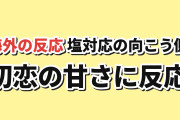 【両片思い】『塩対応の佐藤さんが俺にだけ甘い』第1話、甘い初恋に海外反応