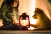 少女の良き!？パートナーな愛犬-親の帰宅を教えてくれる 海外の反応