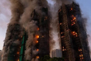 韓国人「香港のマンション火災の前に、作業員が喫煙する場面を見てみよう」