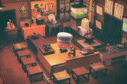 外国人「あつまれどうぶつの森で伝統的な和食店を再現してみたよ！」