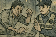 韓国人「マジで飲酒運転に甘いな💢」 酔って車を破壊し、警官を殴った男にまさかの"罰金刑のみ"で国民は憤慨