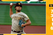 【海外の反応】「魔法使いだ！」ダルビッシュ有、7回1失点で今季初勝利！4回以降は変化球が冴え無安打