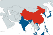 中国と領土問題を抱える国を示した世界地図(海外の反応)