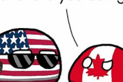 【アメリカナダ】無料の食事チケットだよ【ポーランドボール】