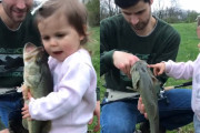 魚が大好きな女の子！バスへの愛情たっぷりな対応に胸キュン