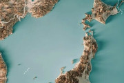 韓国人「世界各国の地形を比較してみよう」