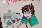 セントラル・コネチカット州立大学「試験前のうちの図書館に日本のアニメ『このすば』の絵が描かれてた」：海外の反応